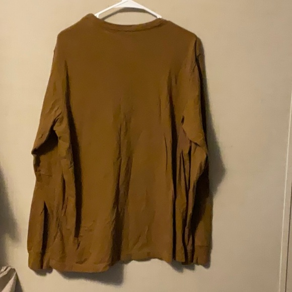 George Men's Tan Long Sleeve Tee - Picture 2 of 5